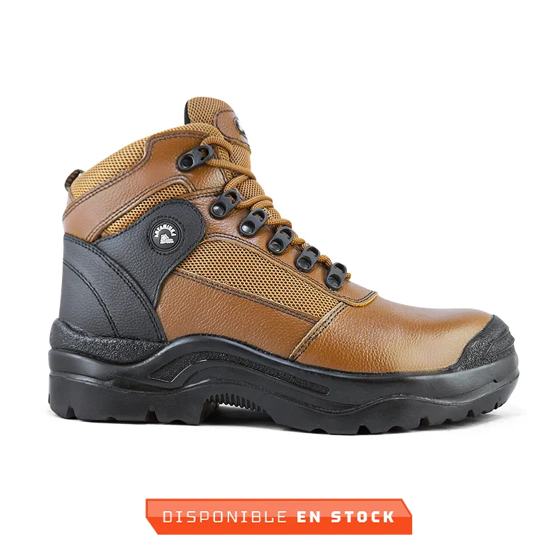 ZAPATO DE SEGURIDAD DIELECTRICO MODELO BS54 - MC - D -HABANO - REFUERZO - EXTERIOR