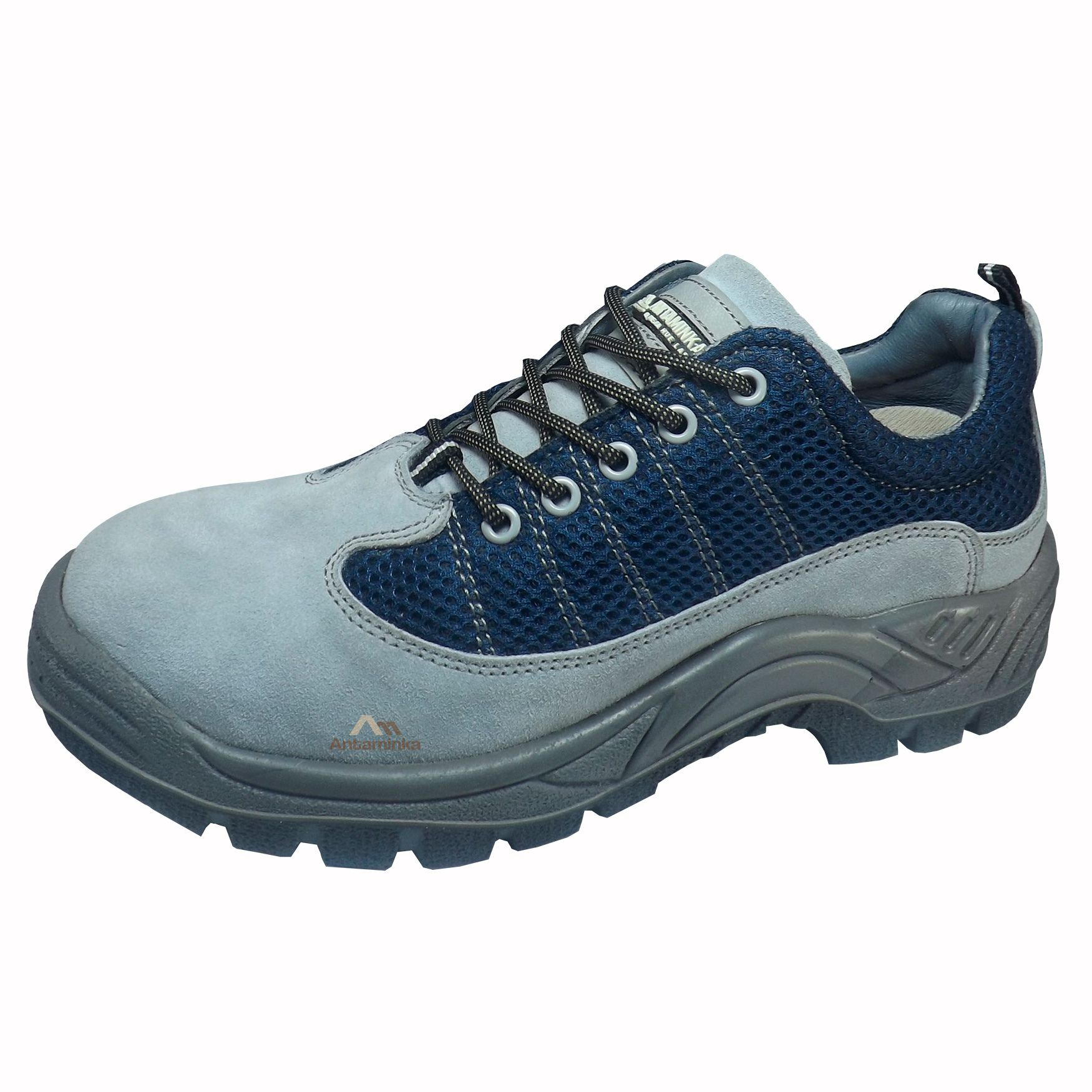 Zapatos de Seguridad Dieléctrico Caña Corta Color Plomo Azul